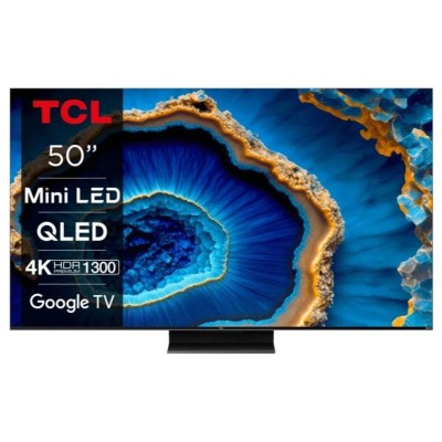 Телевізор 50" TCL MiniLED 4K 144Hz Smart Google TV Titan ONKYO sound (50MQLED80)