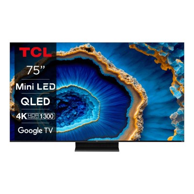 Телевізор 75" TCL MiniLED 4K 144Hz Smart Google TV Titan ONKYO sound (75MQLED80)
