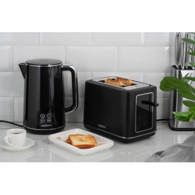 Тостер Ardesto Elegance 800Вт, LED дисплей, пластик, чорний (T-K301E)