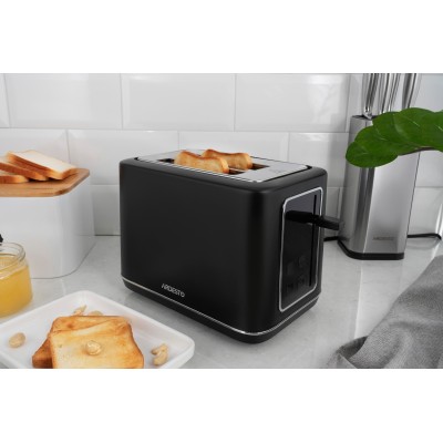Тостер Ardesto Elegance 800Вт, LED дисплей, пластик, чорний (T-K301E)