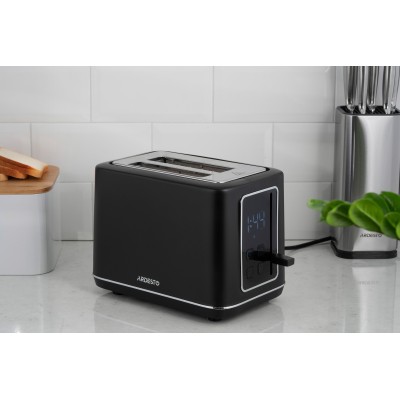 Тостер Ardesto Elegance 800Вт, LED дисплей, пластик, чорний (T-K301E)