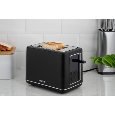 Тостер Ardesto Elegance 800Вт, LED дисплей, пластик, чорний (T-K301E)