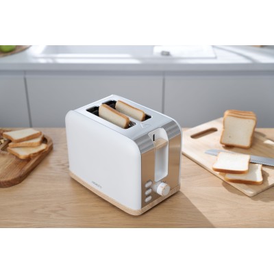 Тостер Ardesto T-F420WWD, 800Вт, метал, 2 слоти, білий