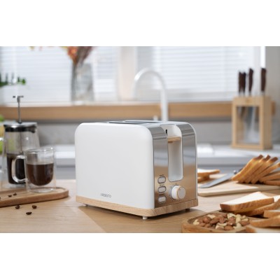 Тостер Ardesto T-F420WWD, 800Вт, метал, 2 слоти, білий