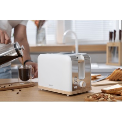 Тостер Ardesto T-F420WWD, 800Вт, метал, 2 слоти, білий