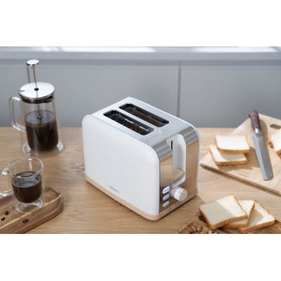 Тостер Ardesto T-F420WWD, 800Вт, метал, 2 слоти, білий
