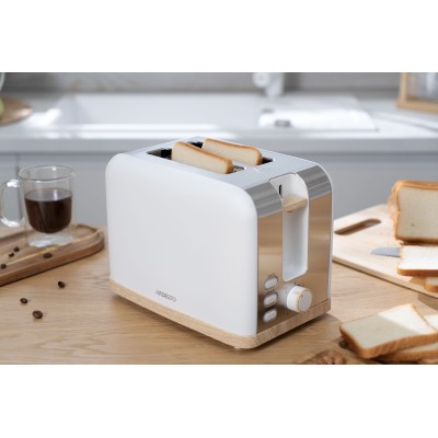 Тостер Ardesto T-F420WWD, 800Вт, метал, 2 слоти, білий