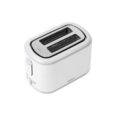 Тостер Ardesto White stripes T-F17WG 930Вт, пластик, білий+сірий