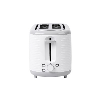 Тостер Ardesto White stripes T-F17WG 930Вт, пластик, білий+сірий