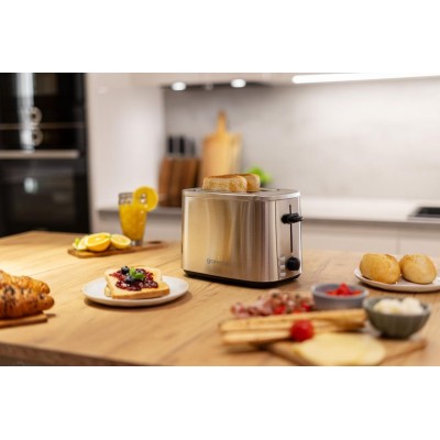 Тостер Gorenje 800Вт, підігрів, розморожування, пластик, сріблястий (T800DS)