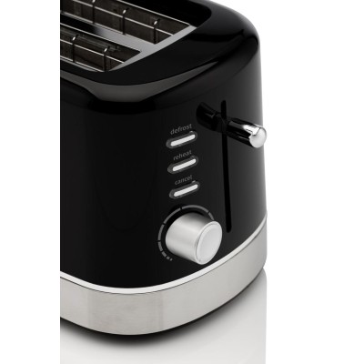 Тостер Gorenje 850Вт, підігрів, розморожування, пластик, чорний (T800DB)