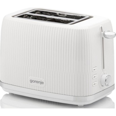 Тостер Gorenje, 850Вт, пластик/метал, білий (T850DPW)