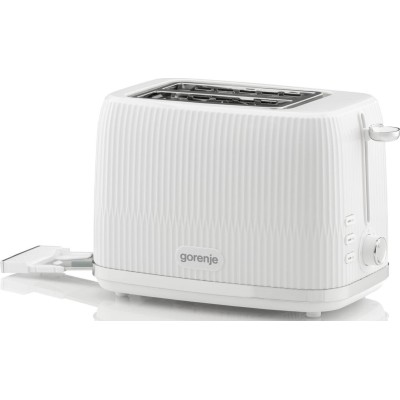 Тостер Gorenje, 850Вт, пластик/метал, білий (T850DPW)