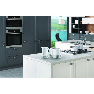 Тостер Gorenje, 850Вт, функц. розморожування, автовідключення, пластик/метал, білий (T850WE)