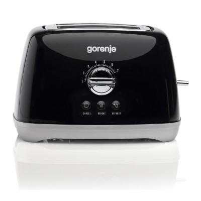 Тостер Gorenje, 900Вт, пластик-метал, чорний (T900RLBK)