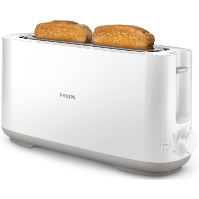 Тостер Philips Daily Collection 1000Вт, 1 відділення, пластик, білий (HD2590/00)