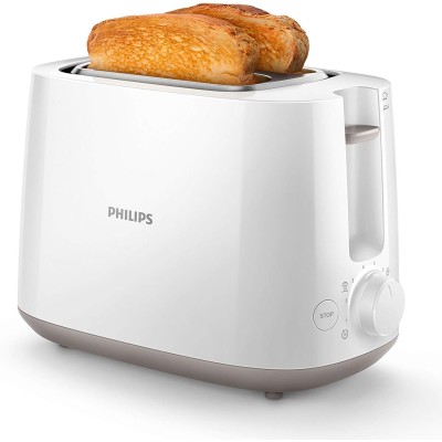 Тостер Philips Daily Collection 830Вт, пластик, білий (HD2581/00)