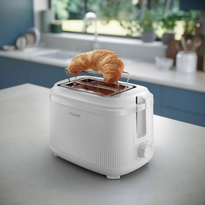 Тостер Philips Series 3000 900Вт, пластик, підігрів,разморозка, білий (HD2511/00)
