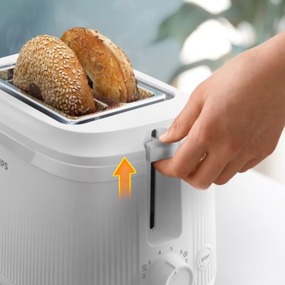Тостер Philips Series 3000 900Вт, пластик, підігрів,разморозка, білий (HD2511/00)