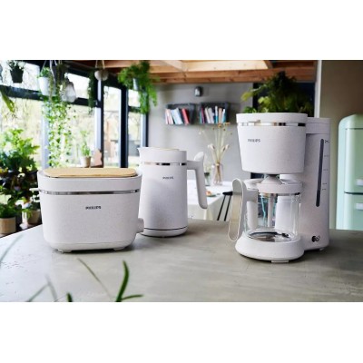 Тостер Philips Series Eco Conscious Edition 830Вт, кришка від пилу, пластик, білий (HD2640/10)