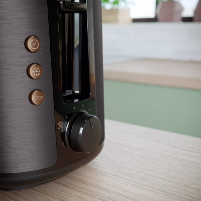 Тостер Philips Viva Collection 950Вт, нержав., підігрів,разморозка (HD2650/30)