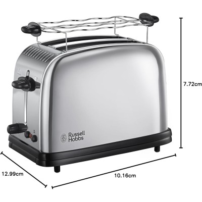 Тостер Russell Hobbs Chester 1670Вт, підігрів, метал. (23310-56)