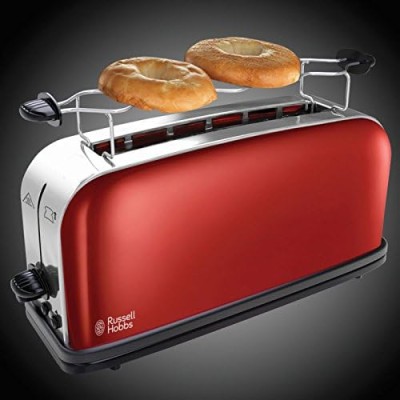 Тостер Russell Hobbs Classic 1100Вт, довгі слоти, метал, червоний (21391-56)