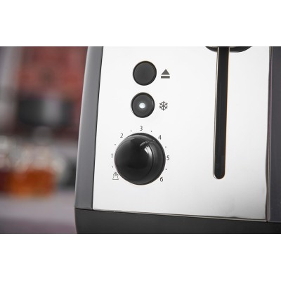 Тостер Russell Hobbs Colours Plus 1600Вт, підігрів, розморожування, метал., сірий (26552-56)