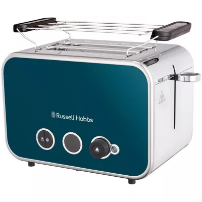 Тостер Russell Hobbs Distinctions 2-Slice 1670Вт, підігрів, розморожування, пластик, синій (26431-56)