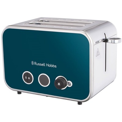 Тостер Russell Hobbs Distinctions 2-Slice 1670Вт, підігрів, розморожування, пластик, синій (26431-56)