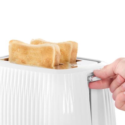 Тостер Russell Hobbs Eden 800Вт, пластик, підігрів,разморозка, білий (27370-56)
