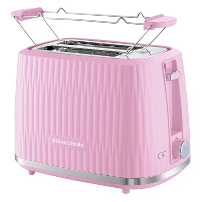 Тостер Russell Hobbs Eden 800Вт, пластик, підігрів,разморозка, малиновий (27372-56)