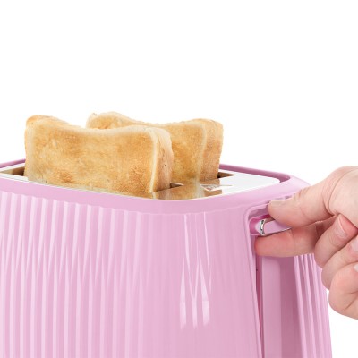 Тостер Russell Hobbs Eden 800Вт, пластик, підігрів,разморозка, малиновий (27372-56)