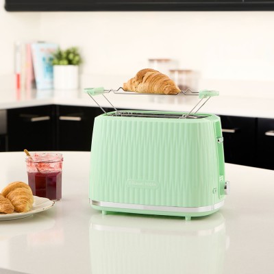 Тостер Russell Hobbs Eden 800Вт, пластик, підігрів,разморозка, фісташковий (27374-56)