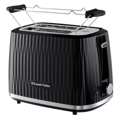Тостер Russell Hobbs Eden 800Вт, пластик, підігрів,разморозка, чорний (27371-56)