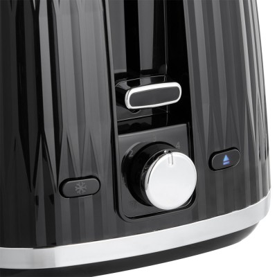 Тостер Russell Hobbs Eden 800Вт, пластик, підігрів,разморозка, чорний (27371-56)