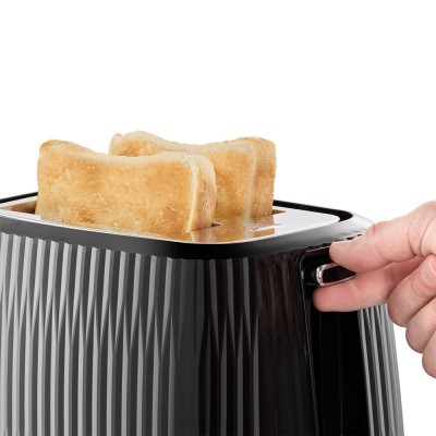 Тостер Russell Hobbs Eden 800Вт, пластик, підігрів,разморозка, чорний (27371-56)