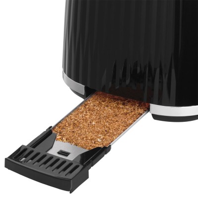 Тостер Russell Hobbs Eden 800Вт, пластик, підігрів,разморозка, чорний (27371-56)