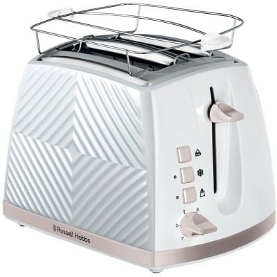 Тостер Russell Hobbs GrooWe 2 Slice 850Вт, підігрів, розморож., пластик, білий (26391-56)