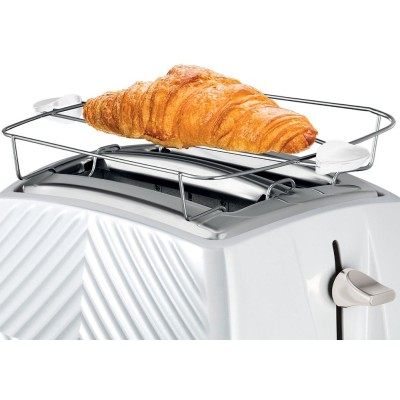 Тостер Russell Hobbs GrooWe 2 Slice 850Вт, підігрів, розморож., пластик, білий (26391-56)