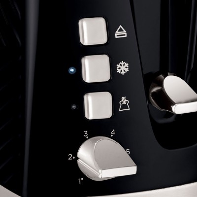 Тостер Russell Hobbs GrooWe 2 Slice 850Вт, підігрів, розморожування, пластик, чорний (26390-56)