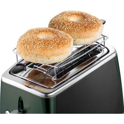 Тостер Russell Hobbs Matte Black 2 Slice, 1550Вт, нержавіюча сталь, підігрів, розморожування, чорний (26150-56)