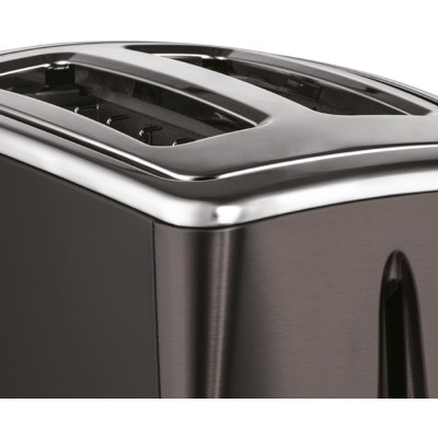 Тостер Russell Hobbs Matte Black 2 Slice, 1550Вт, нержавіюча сталь, підігрів, розморожування, чорний (26150-56)