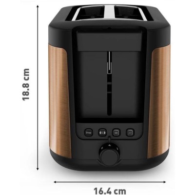 Тостер Tefal Coppertinto 850Вт, розморожування, метал, бронзовий (TT430G10)