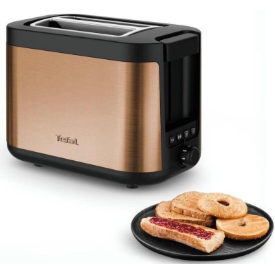 Тостер Tefal Coppertinto 850Вт, розморожування, метал, бронзовий (TT430G10)