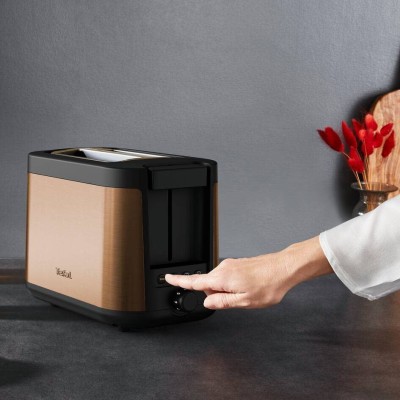 Тостер Tefal Coppertinto 850Вт, розморожування, метал, бронзовий (TT430G10)