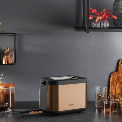 Тостер Tefal Coppertinto 850Вт, розморожування, метал, бронзовий (TT430G10)