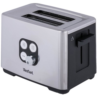 Тостер Tefal Cube 900Вт, метал/пластик, чорний (TT420D30)