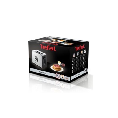 Тостер Tefal Cube 900Вт, метал/пластик, чорний (TT420D30)