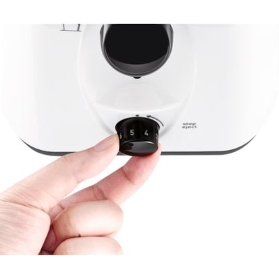 Тостер Tefal Delfini 850Вт, пластик, біло-чорний (TT130130)